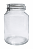 Ronde glazenpot van 4 liter met klemsluiting