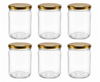 Glazenpotten 500 ml inclusief deksel verpakt per 6 stuks