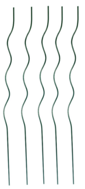 Stalen plantenspiraal 5 stuks