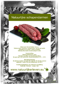 Natuurlijke schapendarmen