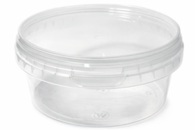 Ronde bakjes 300ml met deksel