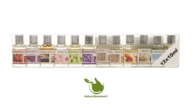 Set van 12 navullingen geurolie oliebrander 12x10 ml