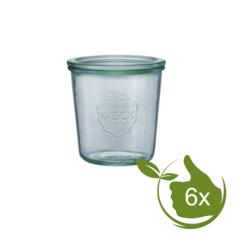 Weck STORT glas met deksel (580ml) 1/2L