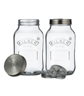 Kilner set om te fermenteren met 2 potten van 1 Liter