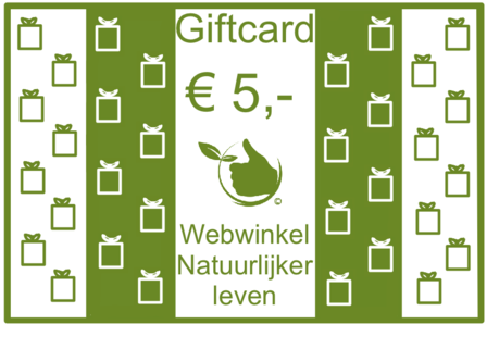 Cadeaukaart &euro; 5,-