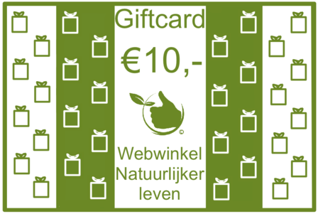 Cadeaukaart &euro; 10,-