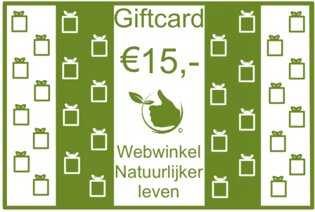 Cadeaukaart &euro; 15,-