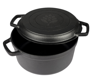 Gietijzeren grillplaat en pan 3,5 l