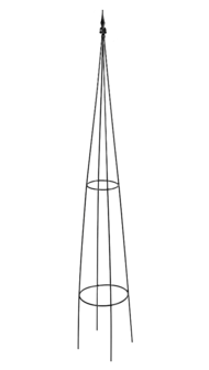 Metalen planten-klimzuil 135cm