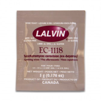 Gedroogde gist EC1118 Lalvin&trade; - 5 g