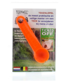 Ticked off tekenlepel oranje