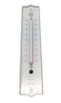 Achterzijde kunststof thermometer 20cm