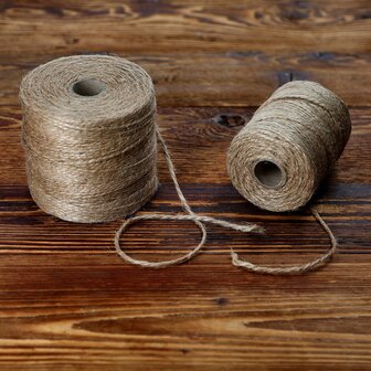 Jute touw 110 meter x 2 mm 250 gram