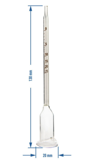 Vinometer eenvoudig model 0&deg;-25&deg;