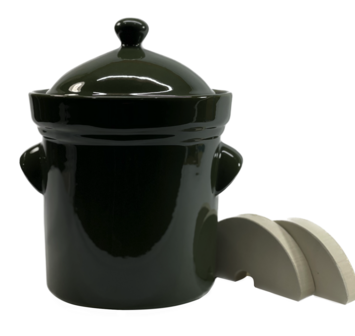 Zuurkoolpot 10 liter (Olijf/Buik model)