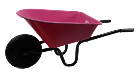 Kinderkruiwagen Roze metaal/kunststof