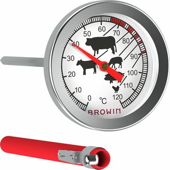 Thermometer voor barbecue 0 &deg; C + 120 &deg; C