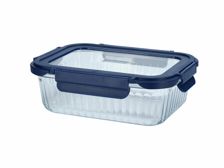 Cookai Ovenschaal Blauw 1040ml met glazendeksel