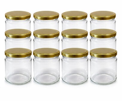 Glazen potjes 210ml 12 stuks
