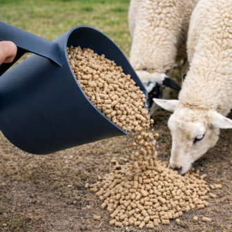 Natuurlijker leven voerschep 1kg (bekermodel) GRIJS