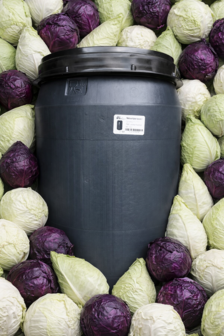 Natuurlijker leven opberg/voerton met schroefdeksel 40 liter