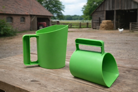 Natuurlijker leven voerschep 1kg (bekermodel) GROEN