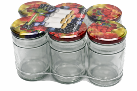 Natuurlijker leven jampotten 6x inclusief deksel