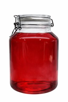 Ronde glazenpot van 4 liter met klemsluiting