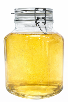 Vierkante glazenpot van 2 liter met klemsluiting