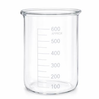 Bekerglas laag model 600 ml