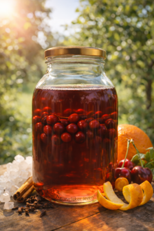 Kersen likeur in 2 liter pot