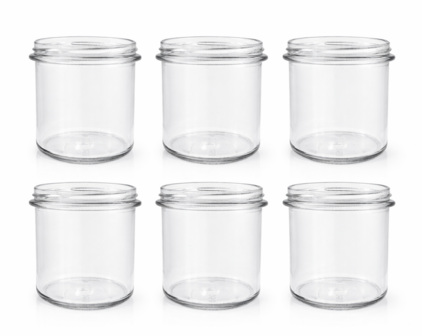 Glazenpotten 346 ml (6 stuks)