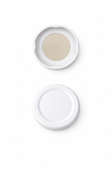 Twist-off deksel 43 mm wit 10 stuks