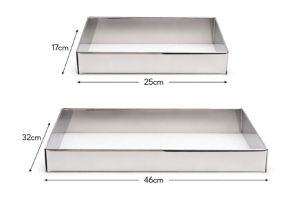 Patisse Bakframe Rechthoek Verstelbaar 25&ndash;46 |17&ndash;32 x (h) 5 cm
