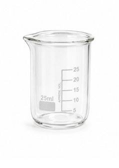 Bekerglas laag model 25ml