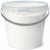Kunststof emmertje 2.5 liter met deksel 5 stuks