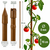 Stalen tuinpaal met coating en bamboevorm - 90 cm x 8 mm