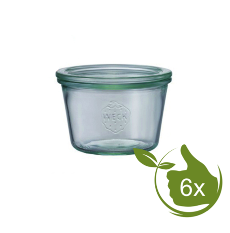 Weck STORT glas met deksel (370ml) 1/4L