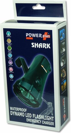 Zaklamp opwindbare waterproof Shark