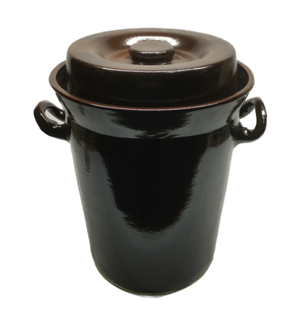 Zuurkoolpot 10 liter (bruin/klassiek)