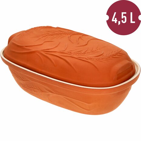 Romeins geglazuurde ovenschaal 4,5 L