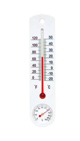 Universele witte thermometer met hygrometer