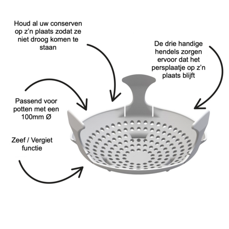 Persplaatje om te conserveren 100mm