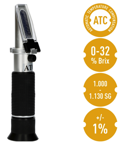 Refractometer voor bier