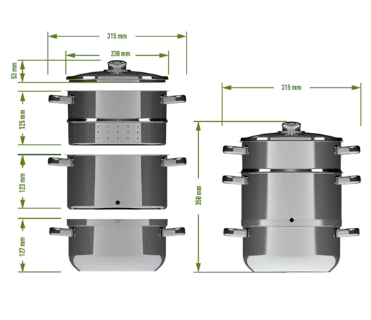 Stoomextractor/Ontsapper 5 liter