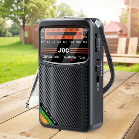 Full-Range Pocket Radio FM/AM/FW