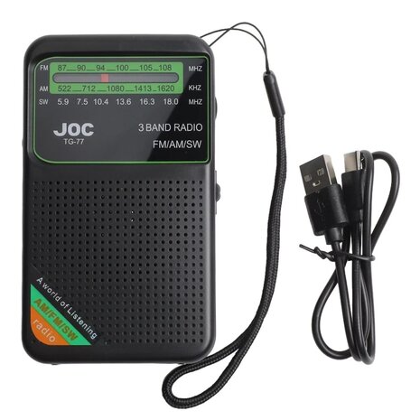 Full-Range Pocket Radio FM/AM/FW