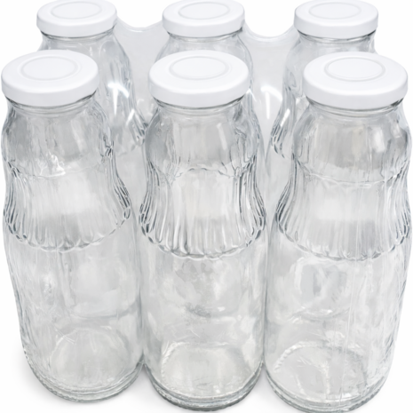 Natuurlijker leven sapfles met streepkraag 750 ml