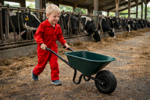 Natuurlijker leven Kinderkruiwagen Groen metaal/kunststof