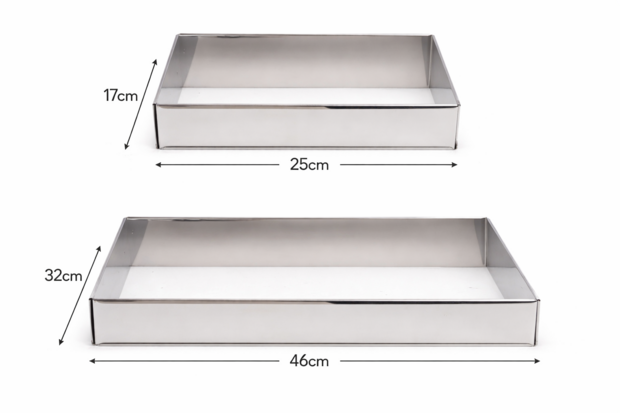 Patisse Bakframe Rechthoek Verstelbaar 25&ndash;46 |17&ndash;32 x (h) 5 cm